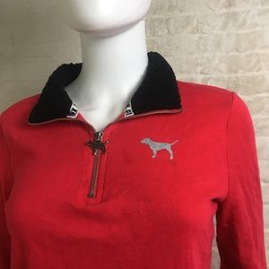 Pink Victoria’s Secret Pullover Red Size: XS